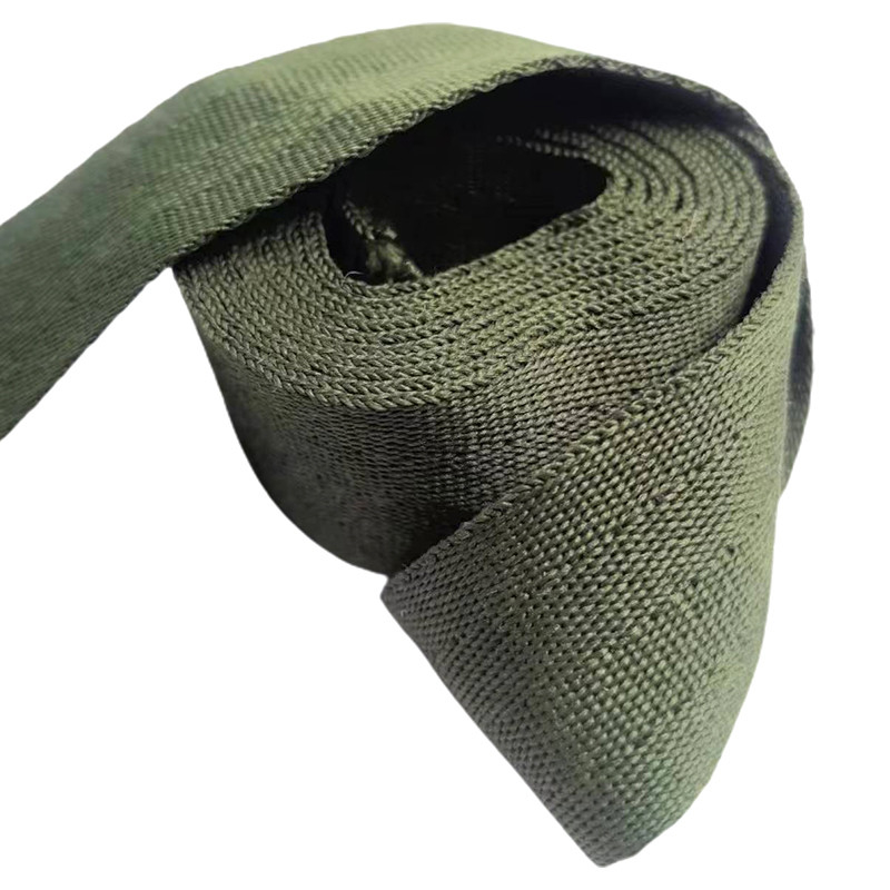 Size Customizable Eco-Friendly Pure Polyester Herringbone Webbing for Wear Resistance
