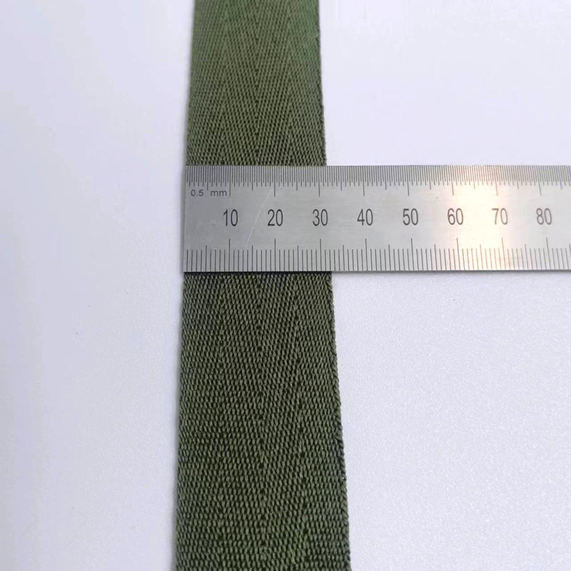 Size Customizable Eco-Friendly Pure Polyester Herringbone Webbing for Wear Resistance