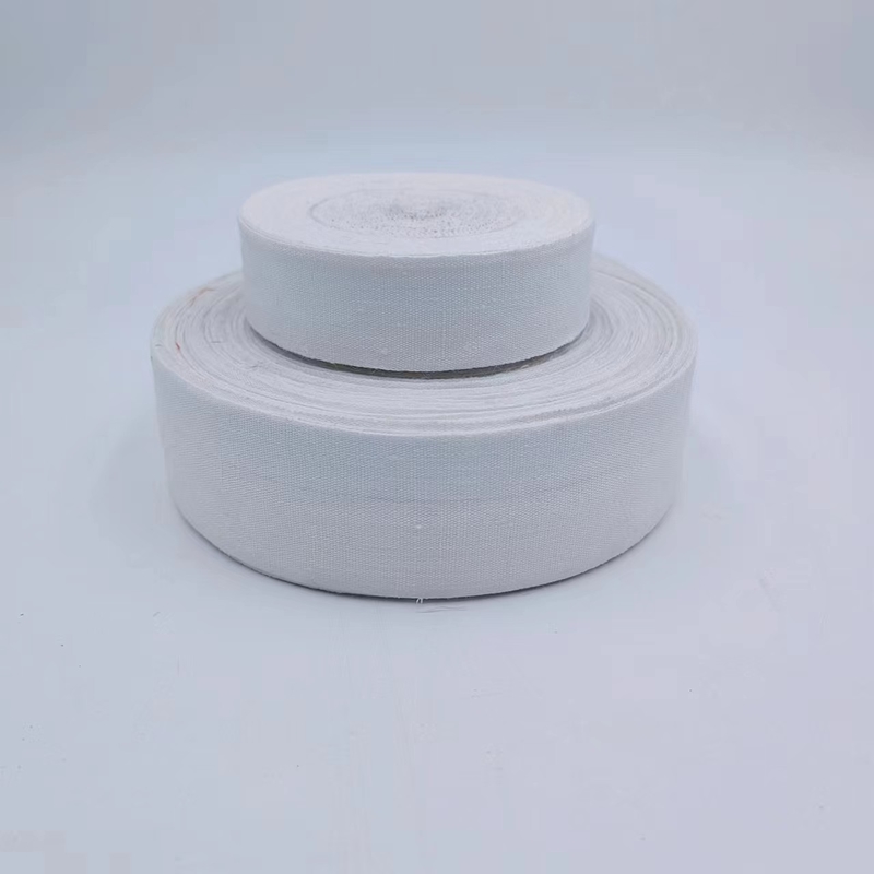 4cm White Linen Woven Christmas Wedding Decoration Handmade Ribbons and Customizable