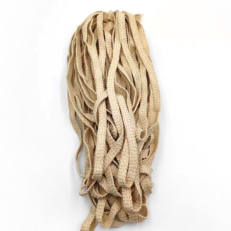 80% Pure Cotton 20% Polyester Cotton Flat Belt With Gold Thread Handwoven for Superior