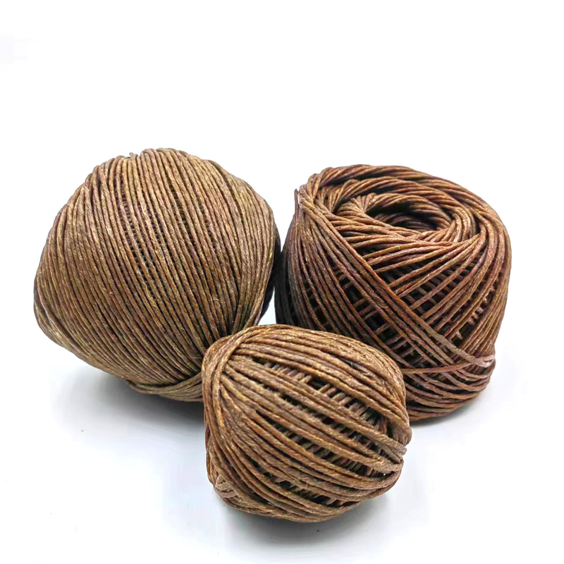 Eco-Friendly DIY Crafts Sustainable 2mm Jute String Rope with 100% Hemp and Beeswax