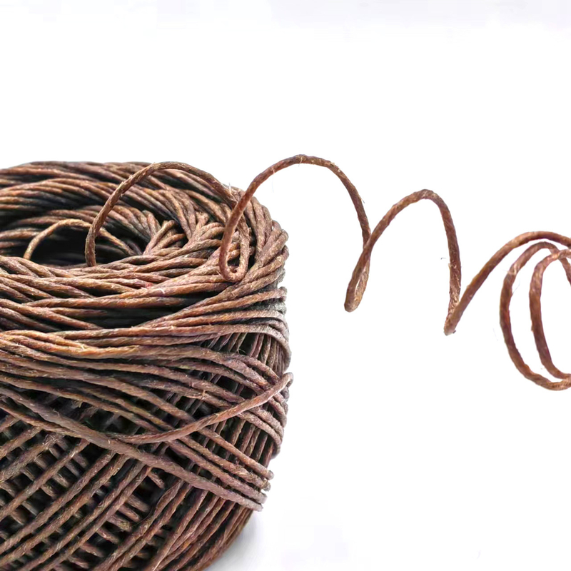 Eco-Friendly DIY Crafts Sustainable 2mm Jute String Rope with 100% Hemp and Beeswax
