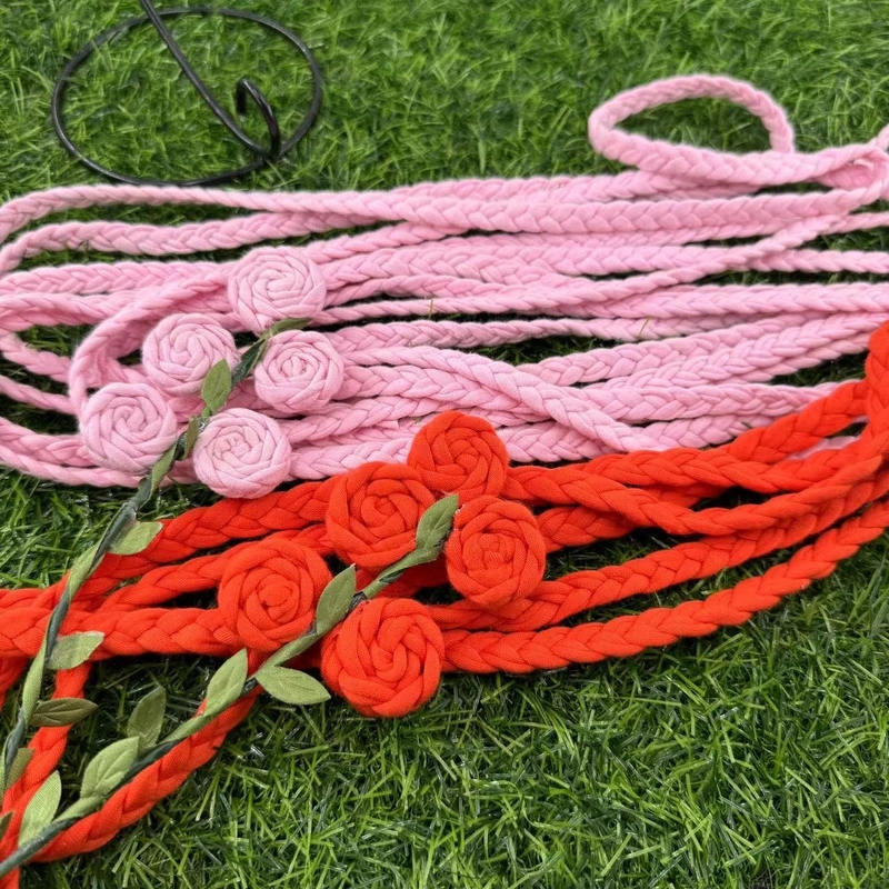 Three-Strand Colored Cotton Rope Shoes and Hats Accessories for Customized Size Needs