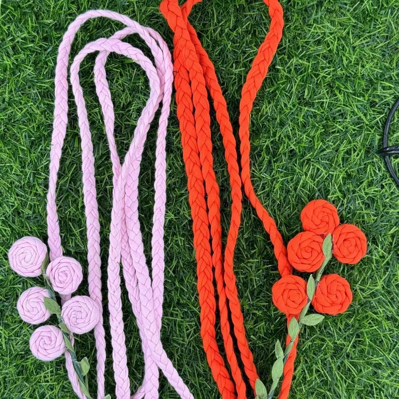 Three-Strand Colored Cotton Rope Shoes and Hats Accessories for Customized Size Needs
