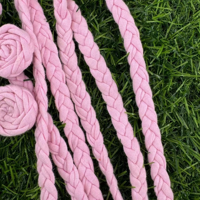 Three-Strand Colored Cotton Rope Shoes and Hats Accessories for Customized Size Needs