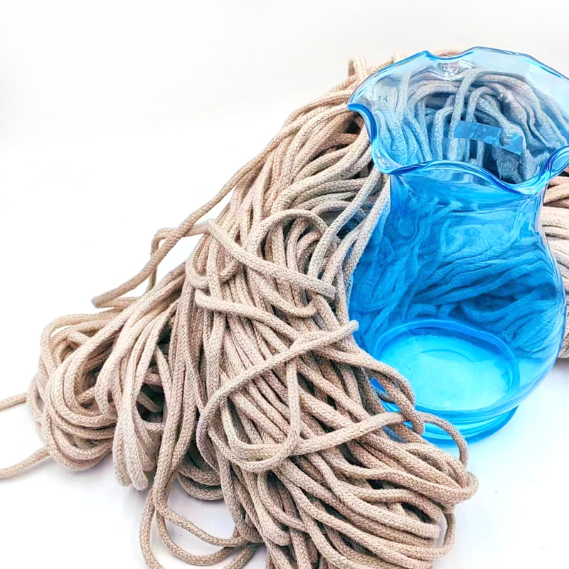 5mm Hollow Hemp Rope for DIY Clothing Accessories 100% Hemp Webbing Braided Jute Rope