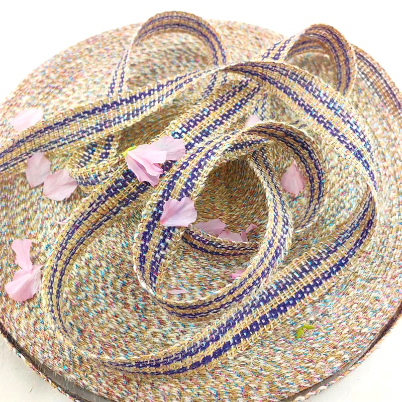 Webbing 25mm Woven Jute Ribbon for Christmas Holiday Decoration 100% Jute Burlap Fabric