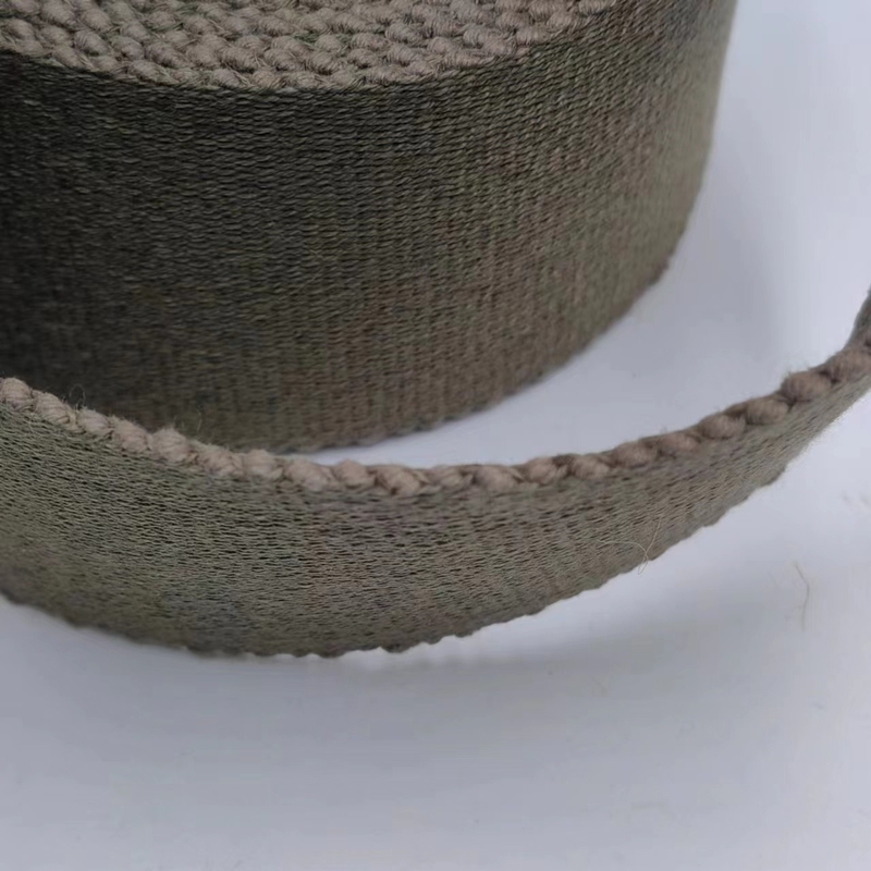 Support 7 Days Sample Order Lead Time Beaded Plain Cotton Webbing Belts for Straps