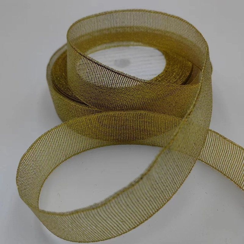 Customized Colors and Golden Onion Ribbon The Ideal Decoration for Christmas Bag