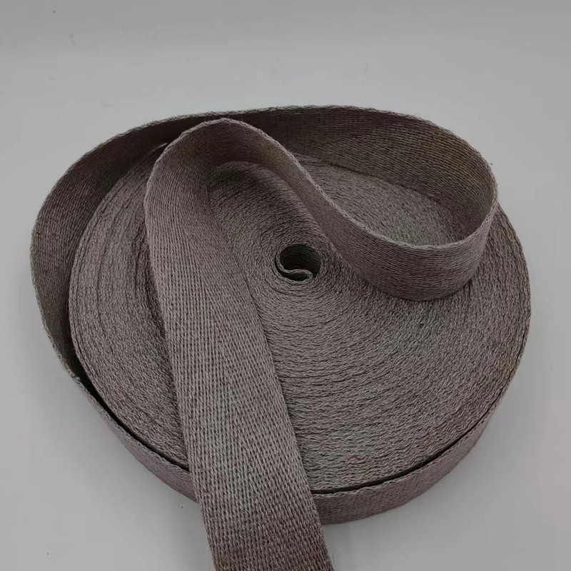 Customized Colors Hemp Weaving Straps with Herringbone Pattern from Fabric Suppliers