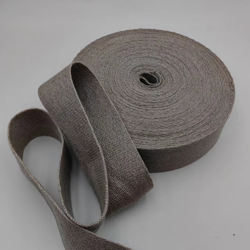 Customized Colors Hemp Weaving Straps with Herringbone Pattern from Fabric Suppliers