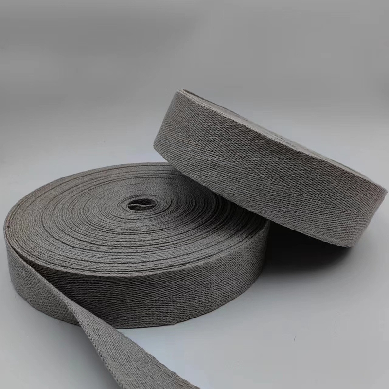 Customized Colors Hemp Weaving Straps with Herringbone Pattern from Fabric Suppliers