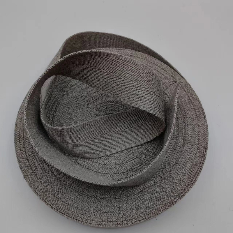 Customized Colors Hemp Weaving Straps with Herringbone Pattern from Fabric Suppliers