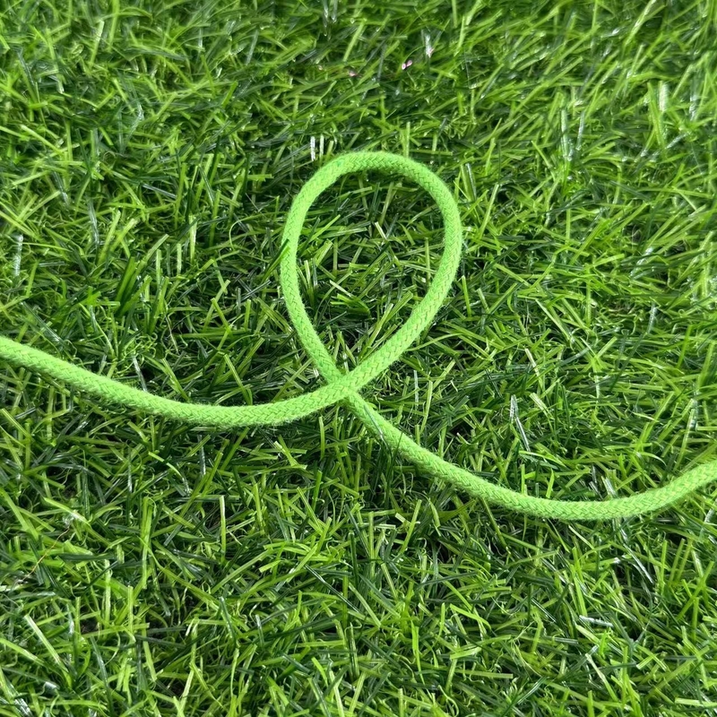 Customizable Diameter and Length Cotton Binding Woven Cotton Rope for Spot Green Color