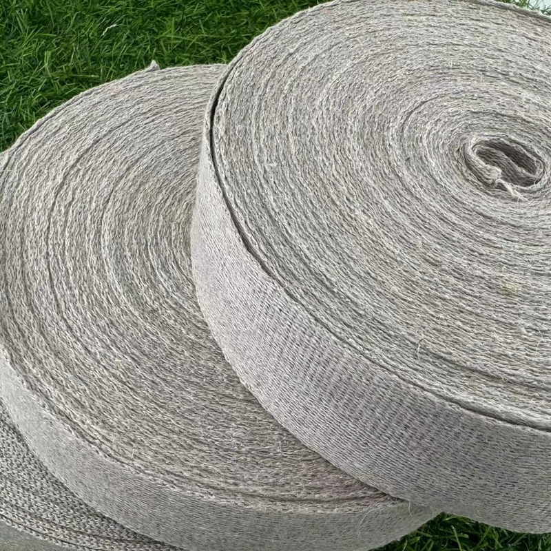 Hemp Weaving Straps Sustainable Advantage with Herringbone Pattern and Eco-friendly Fabric