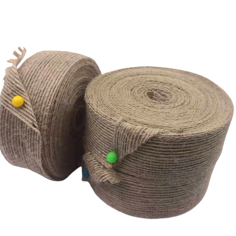 3cm Natural Jute Fabric Ribbon Wedding Gift Decoration Tape Braided Fishing Line