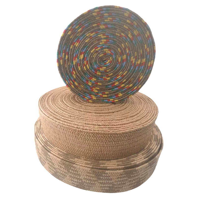 65% Straw 35 % Latex Braided Elastic Straw Braided Tape Elastic Belt Webbing for Shoes