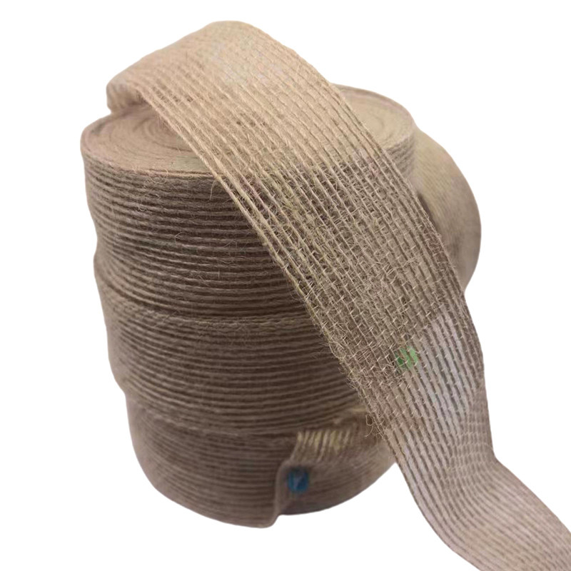 3cm Natural Jute Fabric Ribbon Wedding Gift Decoration Tape Braided Fishing Line