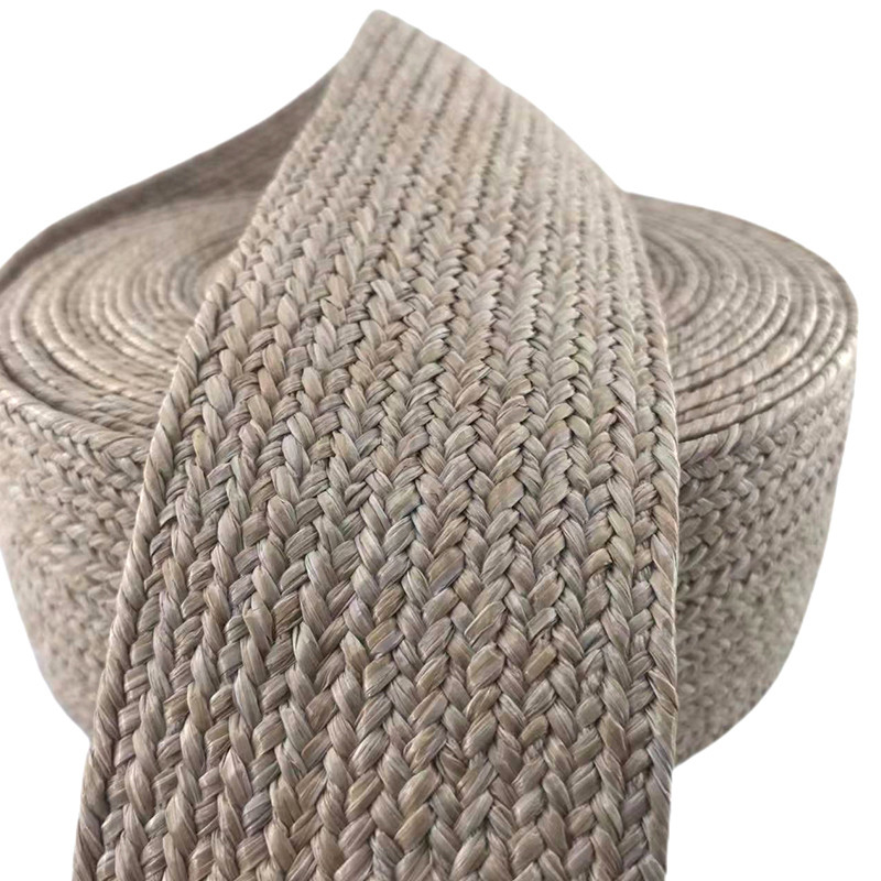 Other Beige Special Silk Grass Belt Strap Roll 50*50*8cm Plain Custom Wide Webbing
