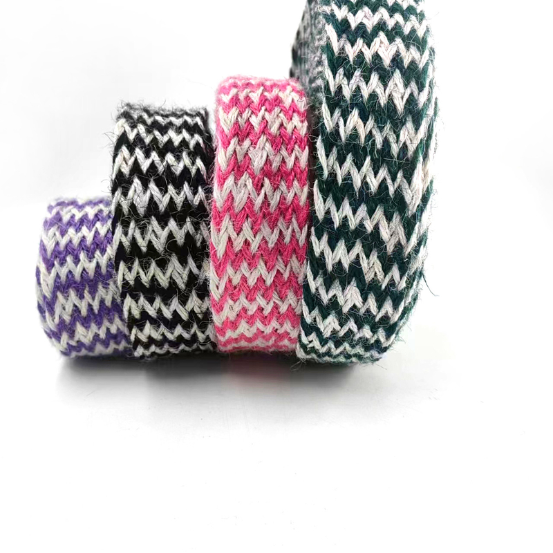 4cm Wide Jute Braid in Plain Design for Durable Knitting Belt and Packaging