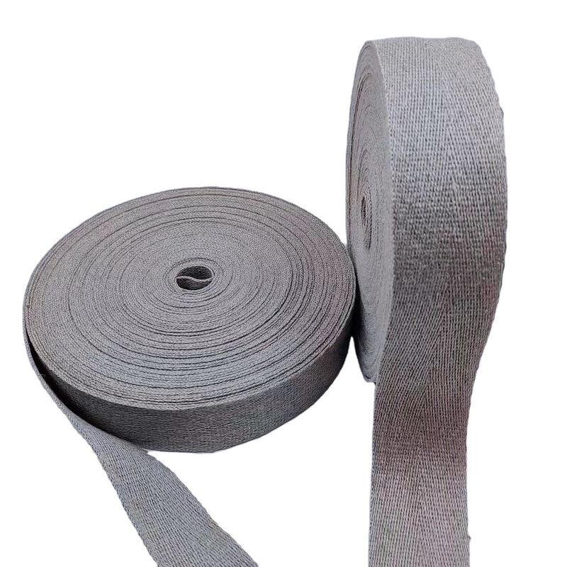 2024 Multiple Specifications Sustainable Plain Webbing For Bag Customized Colors Flax