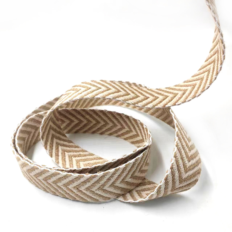 4cm Woven Belt Herringbone Grain jute webbing for Vintage Style Summer Hat Accessories