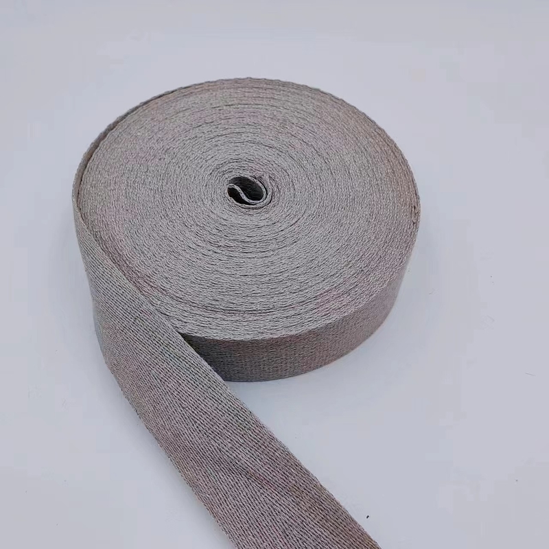 2024 Multiple Specifications Sustainable Plain Webbing For Bag Customized Colors Flax