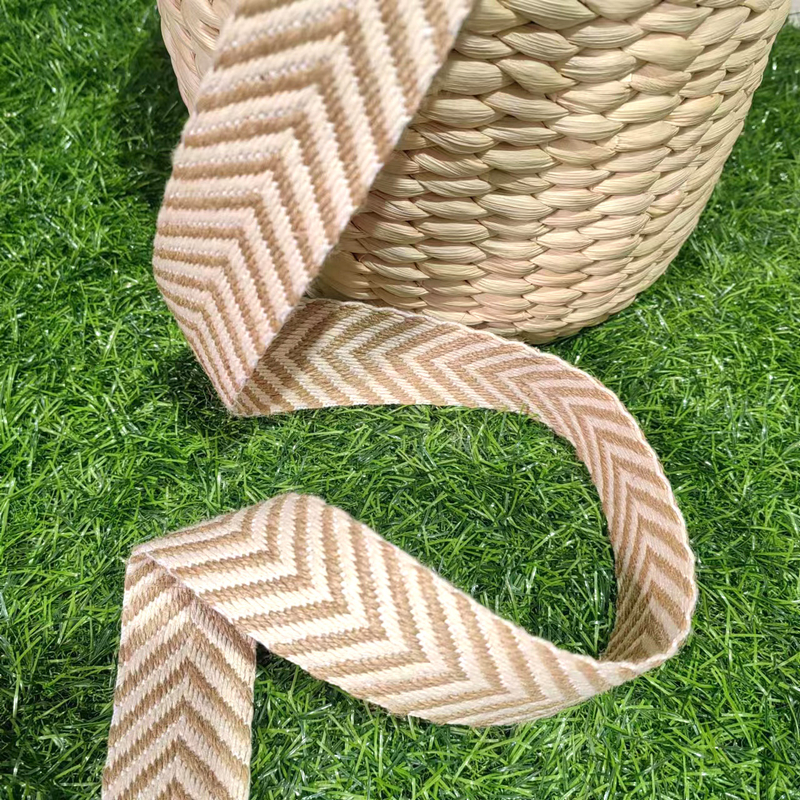 4cm Woven Belt Herringbone Grain jute webbing for Vintage Style Summer Hat Accessories