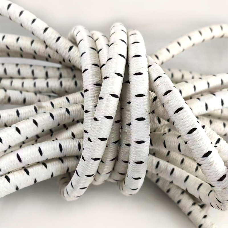 12mm Diameter Round Braided Elastic Stretch Rope with High Strength Elastic Cord