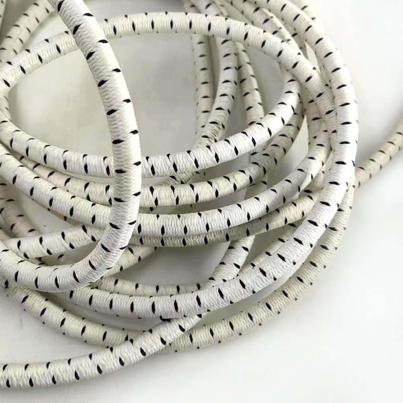 12mm Diameter Round Braided Elastic Stretch Rope with High Strength Elastic Cord