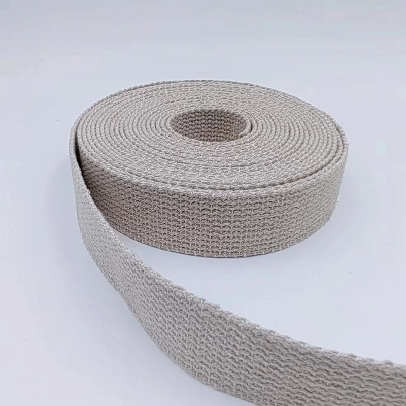 Production of Customized Colors Pure Hemp Garment Webbing with Plain Design