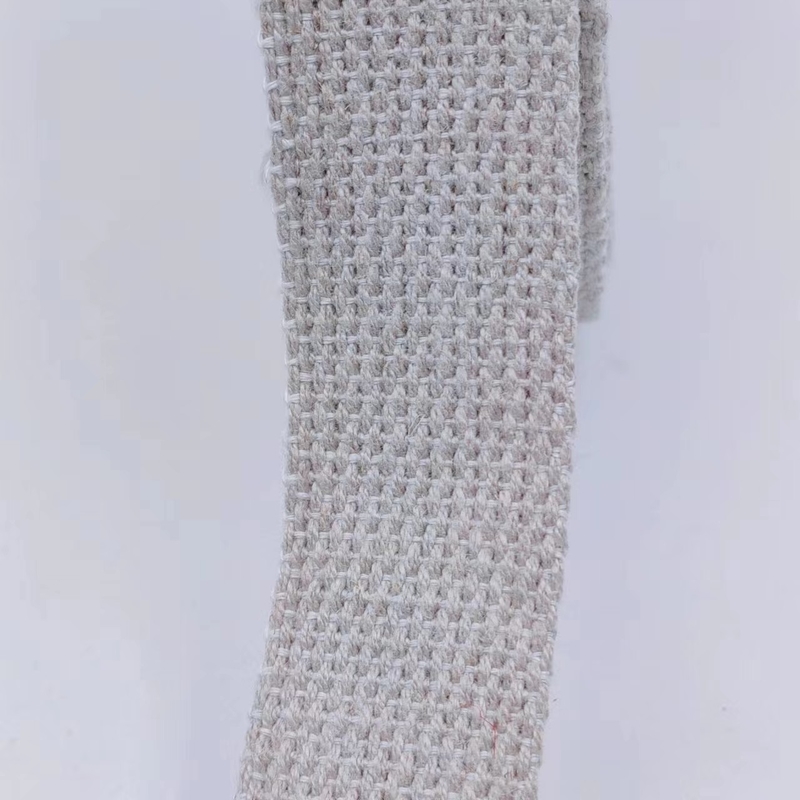 Production of Customized Colors Pure Hemp Garment Webbing with Plain Design