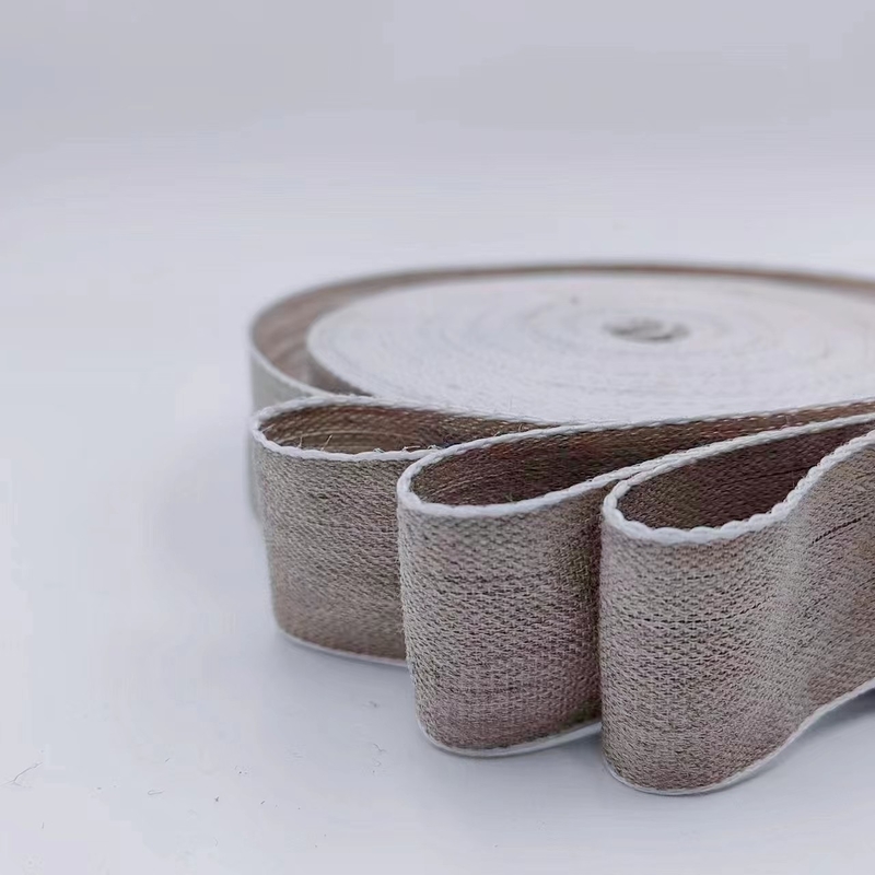 Eco-friendly Linen Ribbon for Wedding and Christmas Decor Support 7 Days Sample Order