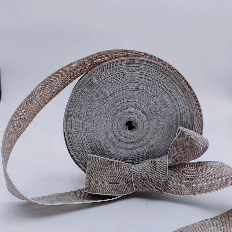 Eco-friendly Linen Ribbon for Wedding and Christmas Decor Support 7 Days Sample Order