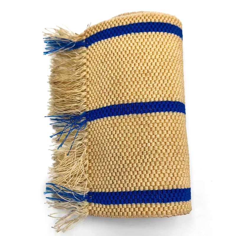 70% Polyester 30% Latex Waist Elastic Band With Blue Stripes for Clothing Accessories