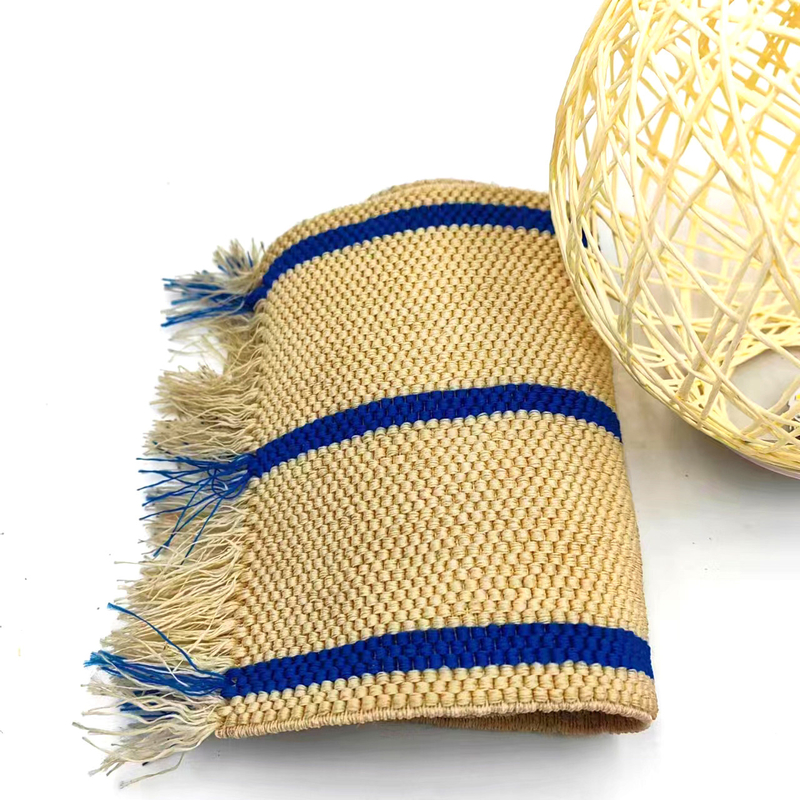 70% Polyester 30% Latex Waist Elastic Band With Blue Stripes for Clothing Accessories
