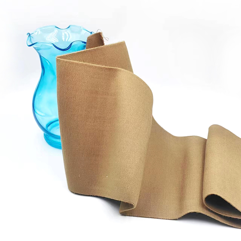 Breathable 22cm Wide Webbing Polyester Latex Cotton Elastic Cloth for Shoes and Boots