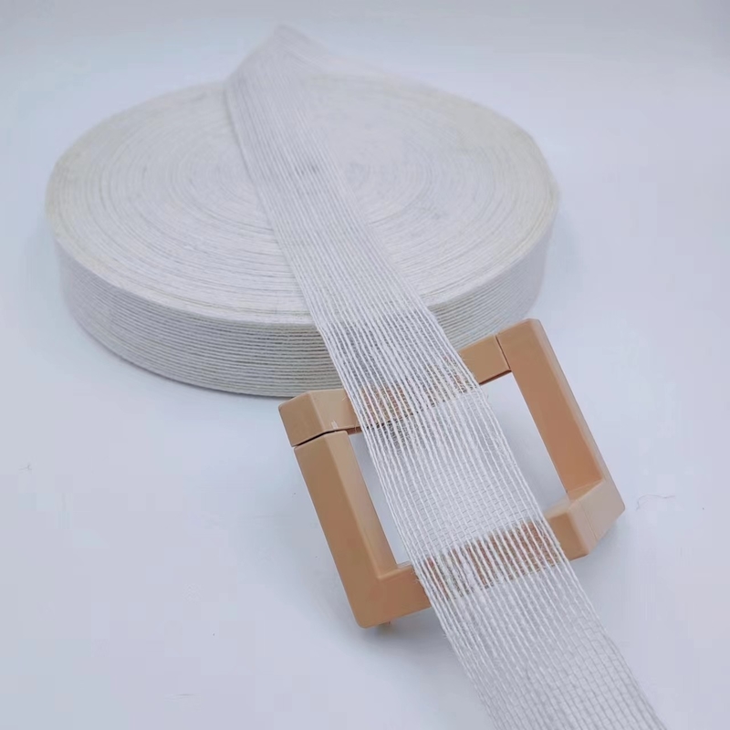 3.8cm Pure White Jute Woven Ribbon Perfect for Your B2B Decoration Projects and Needs