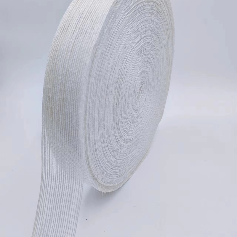 3.8cm Pure White Jute Woven Ribbon Perfect for Your B2B Decoration Projects and Needs