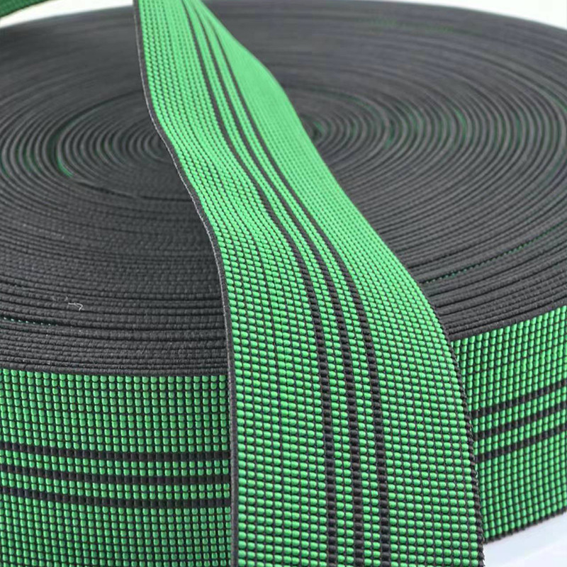 5cm Width 2.5mm Thickness Elastic Webbing for Sofa Made of Polypropylene Latex Material