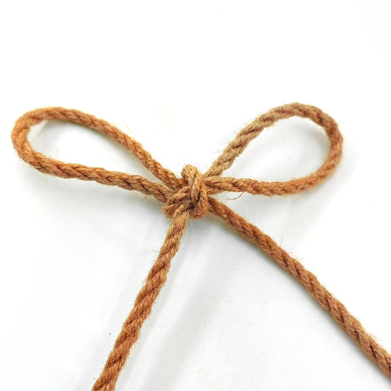 4mm Diameter Natural Jute Hemp Rope for DIY Decoration Handmade Crafts and Gift Packaging
