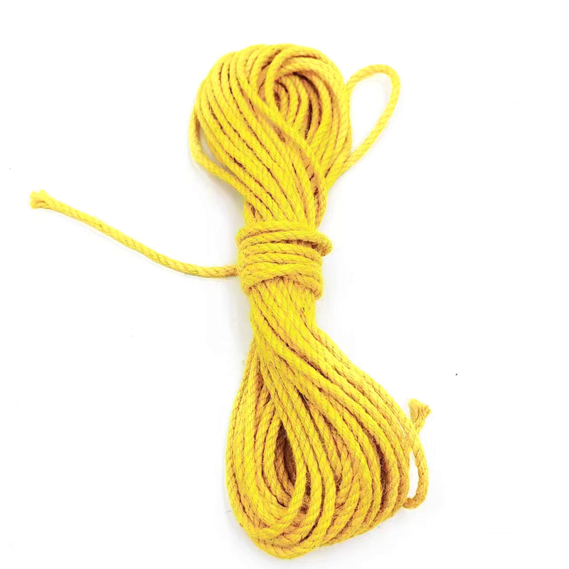 Advantageous 2.5mm Twisted Colored Jute Rope for Sewing Clothes and Garment Accessories