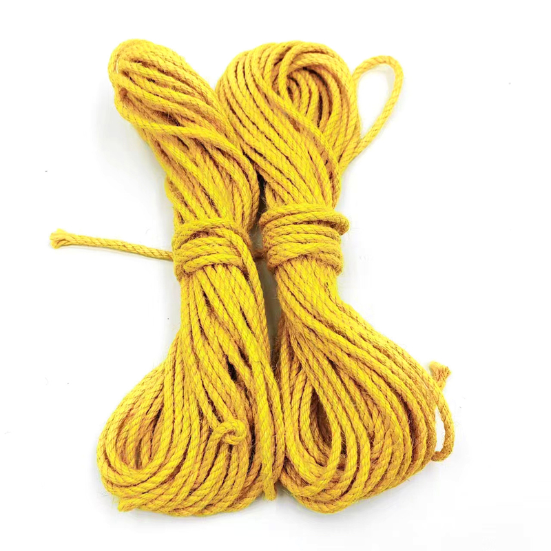 Advantageous 2.5mm Twisted Colored Jute Rope for Sewing Clothes and Garment Accessories