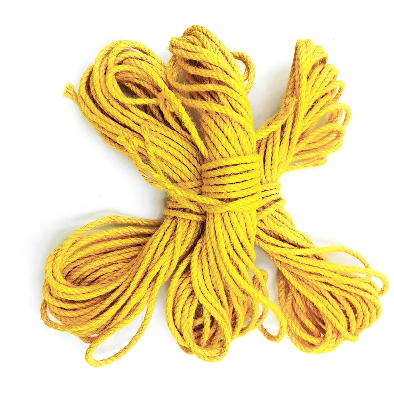 Advantageous 2.5mm Twisted Colored Jute Rope for Sewing Clothes and Garment Accessories