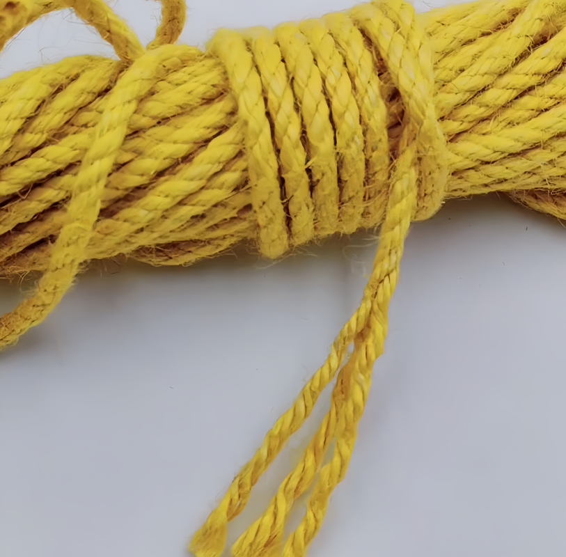 Advantageous 2.5mm Twisted Colored Jute Rope for Sewing Clothes and Garment Accessories