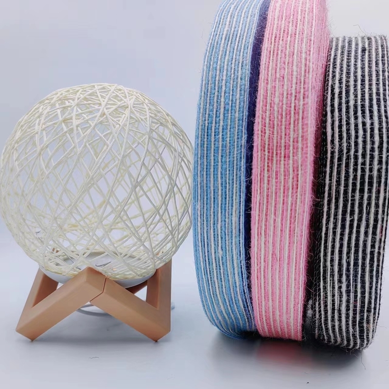 7 Days Sample Order Lead Time Colorful Jute Ribbon With Logo For Sustainable Fishing