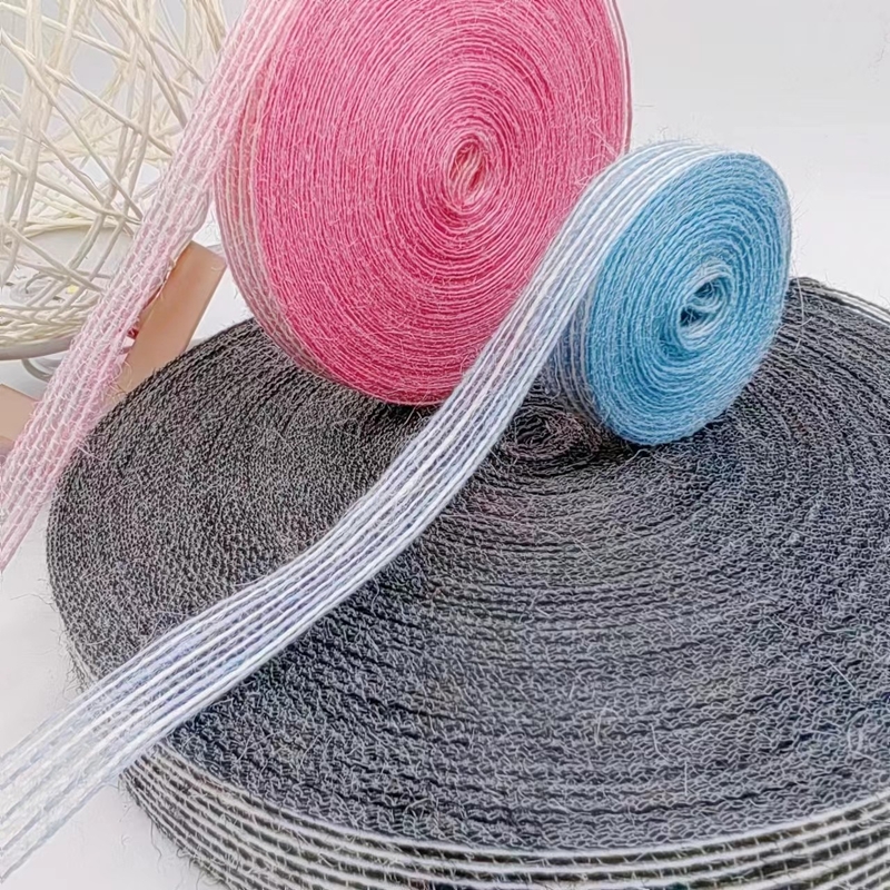 7 Days Sample Order Lead Time Colorful Jute Ribbon With Logo For Sustainable Fishing