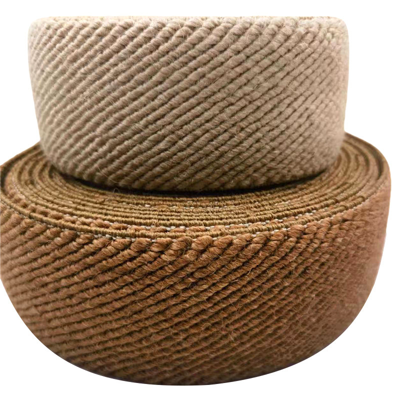 Fabric Woven Jute Webbing Elastic Webbing for Clothing and Christmas Decorations