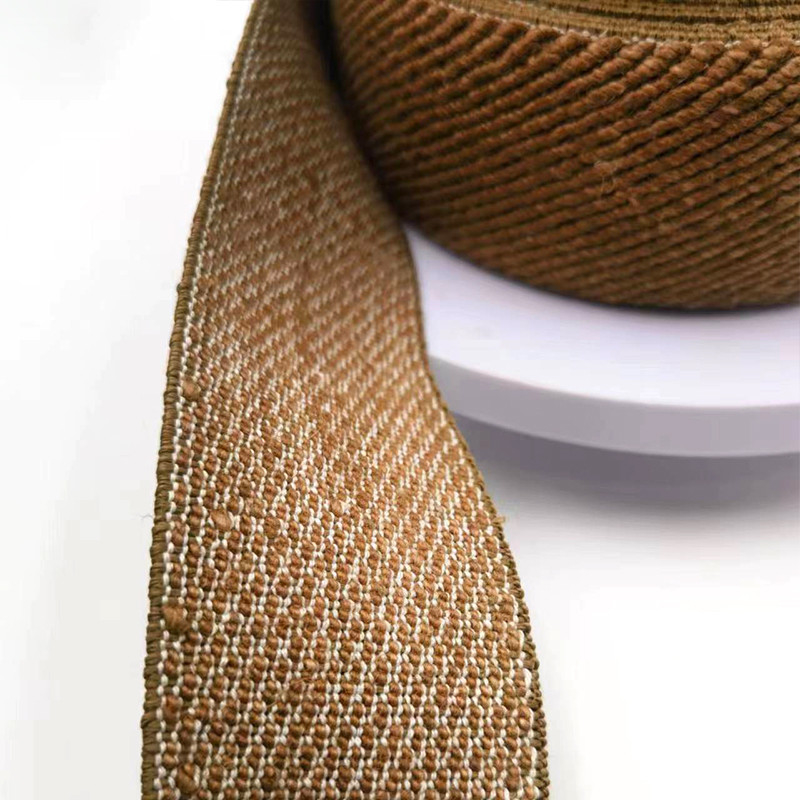Fabric Woven Jute Webbing Elastic Webbing for Clothing and Christmas Decorations