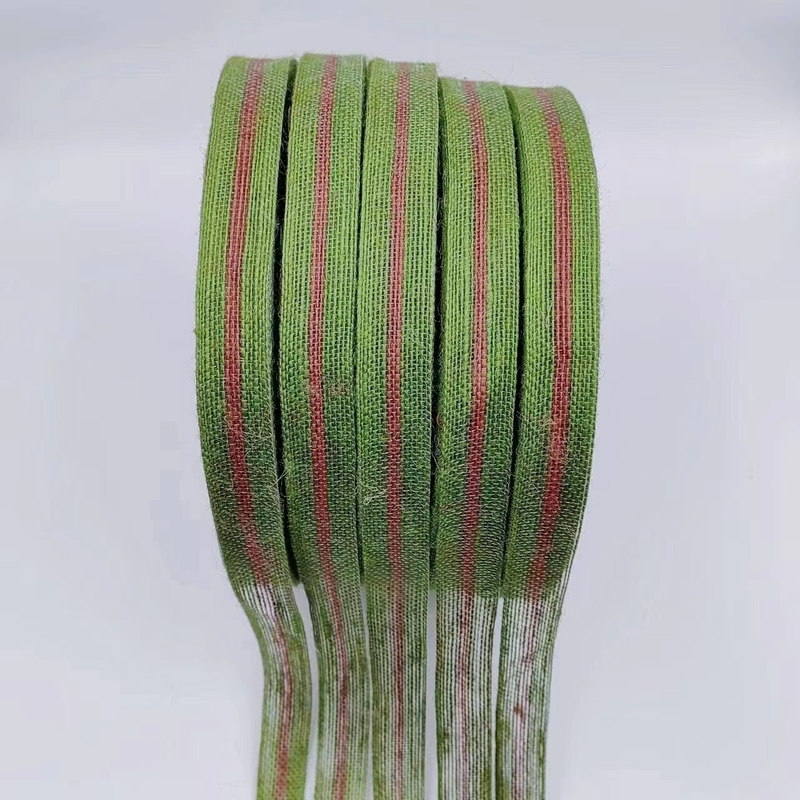 Size Customized Jute Woven Ribbons Eco-Friendly Choice for Garment and Home Textile